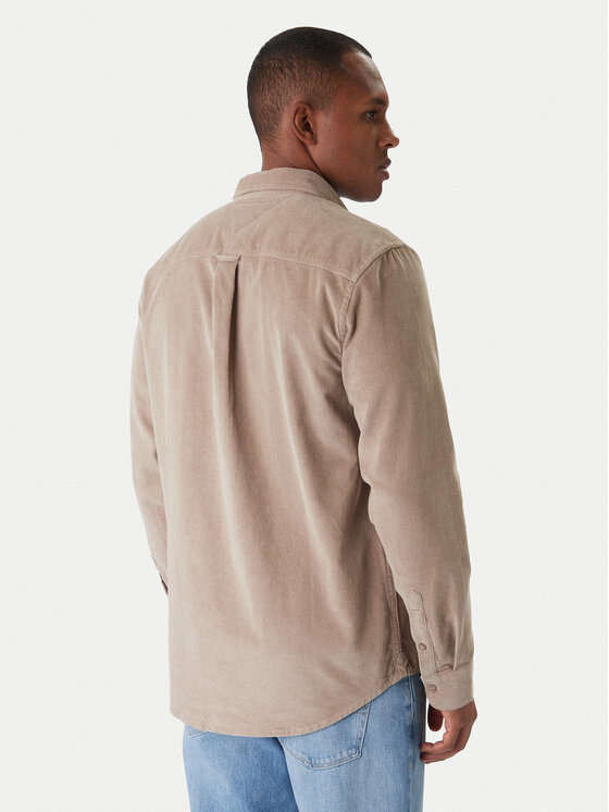 Tommy Jeans Tommy Jeans Риза Baby Cord DM0DM22021 Бежов Regular Fit