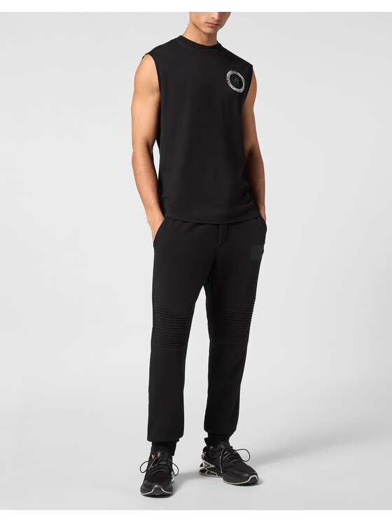 Plein Sport Plein Sport Tank top 14169 Czarny Regular Fit