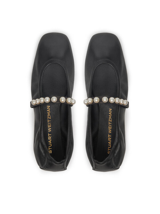 Stuart Weitzman Stuart Weitzman Baleriny Goldie Ballet Flat SF896 Czarny