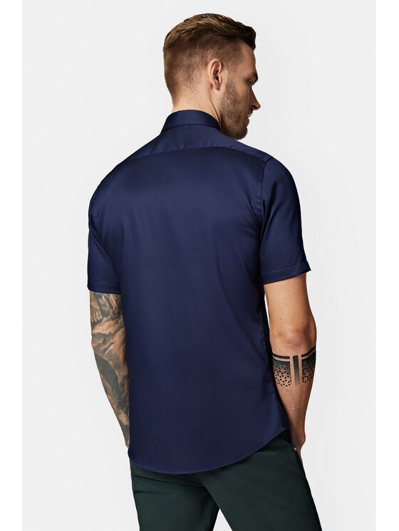 Lancerto Lancerto Koszula Meryl KO073123000047 Granatowy Slim Fit