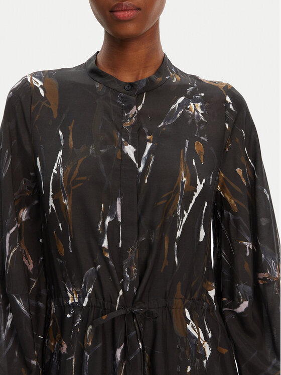 Munthe Munthe Sukienka koszulowa Portland 252132625220 Czarny Regular Fit