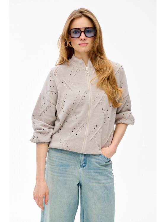 blue shadow blue shadow Kardigan Blash Beżowy Regular Fit