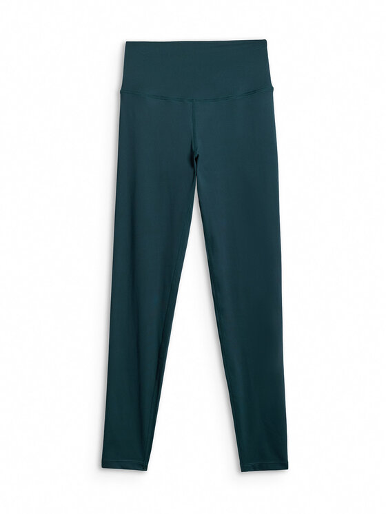 4F 4F Legginsy BASIC+ Turkusowy Slim Fit