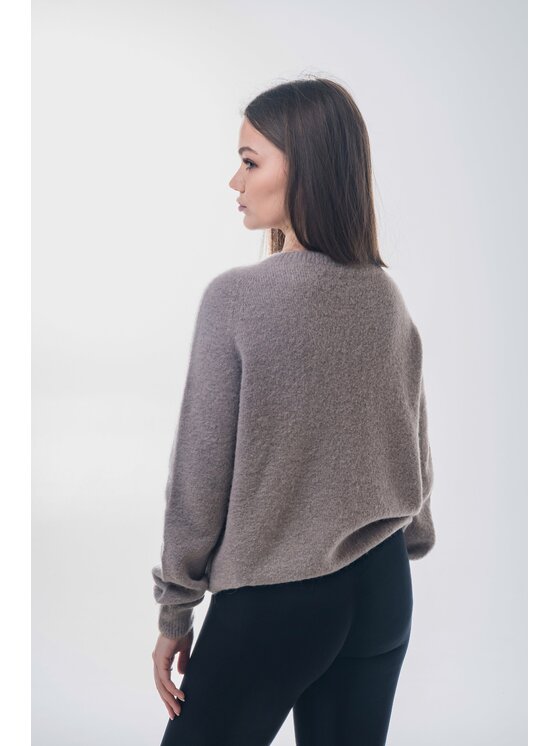 Estro Estro Svetr ER00118756 Šedá Loose Fit