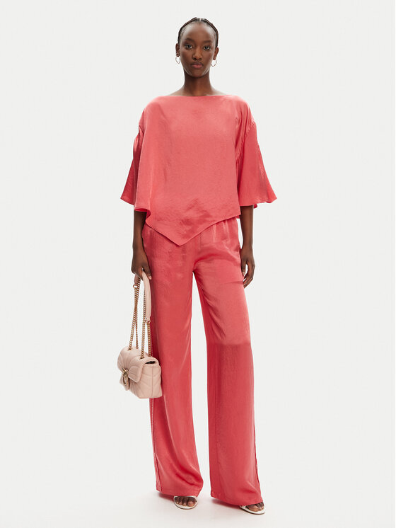 PINKO PINKO Bavlnené nohavice 104595 A2BU Koralová Regular Fit