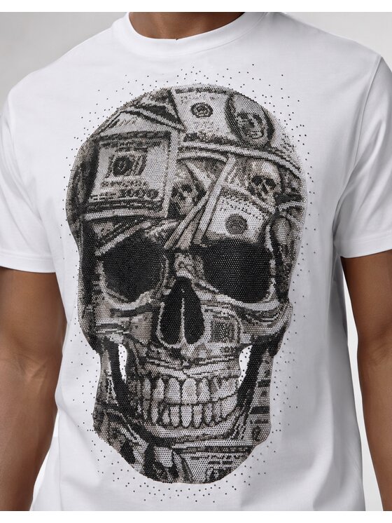 PHILIPP PLEIN PHILIPP PLEIN Tričko 31598 Biela Regular Fit