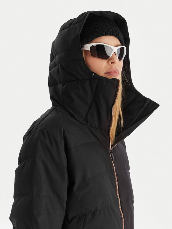 Roxy Roxy Kurtka narciarska Snowhill Puffy JK ERJTJ03535 Czarny Tailored Fit