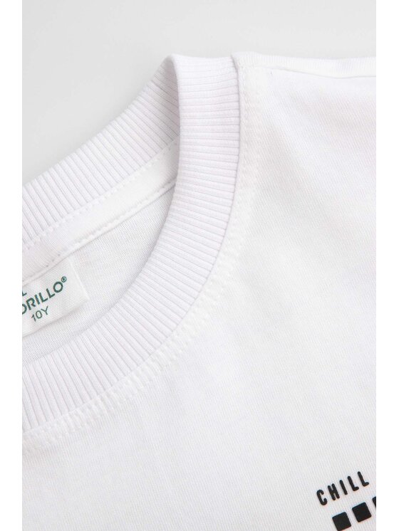 Coccodrillo Coccodrillo T-Shirt ZC6143203WBJ-001 Biały Regular Fit