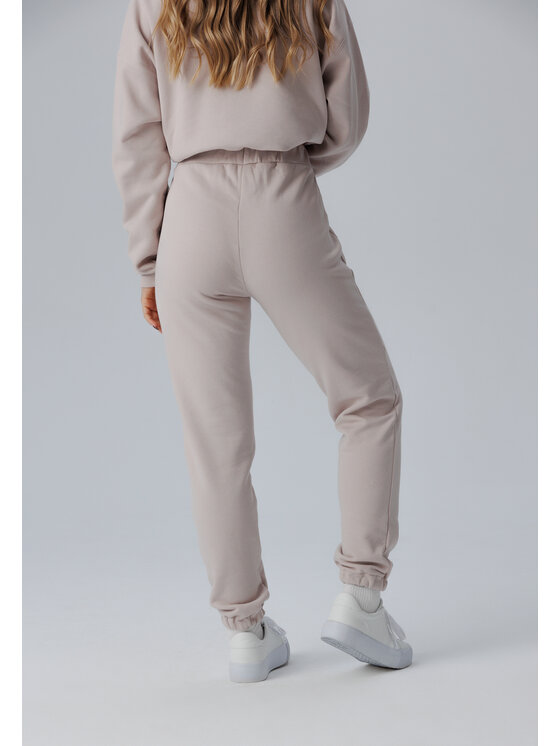 LAURELLA LAURELLA Teplákové kalhoty 3TU010 Béžová Regular Fit