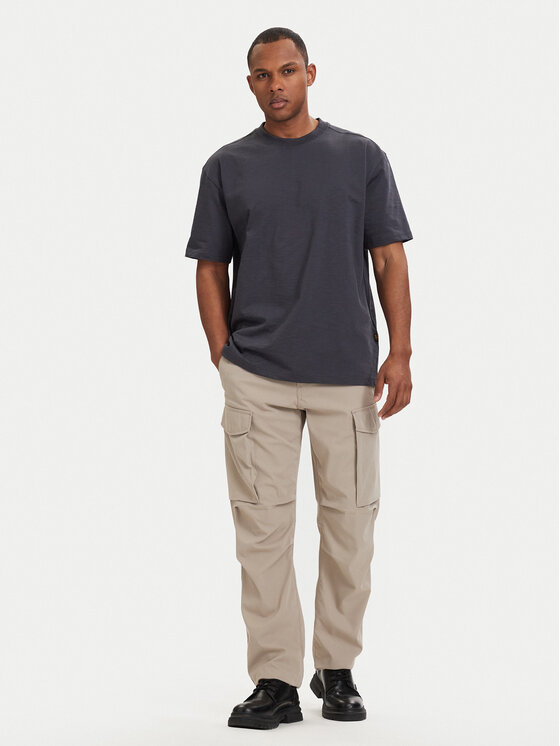 G-Star Raw G-Star Raw Тишърт Slub D28889-E512 Тъмносив Relaxed Fit