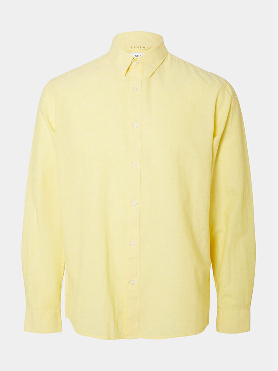 Selected Homme Selected Homme Särk 16079052 Kollane Regular Fit