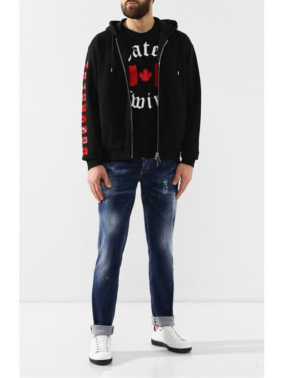 Dsquared2 Dsquared2 Mikina S74HG0062 S25030 900 Černá Regular Fit