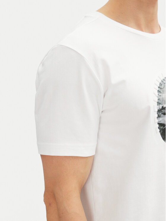BOSS BOSS T-Shirt Graphic Heritage 50537847 Biały Regular Fit