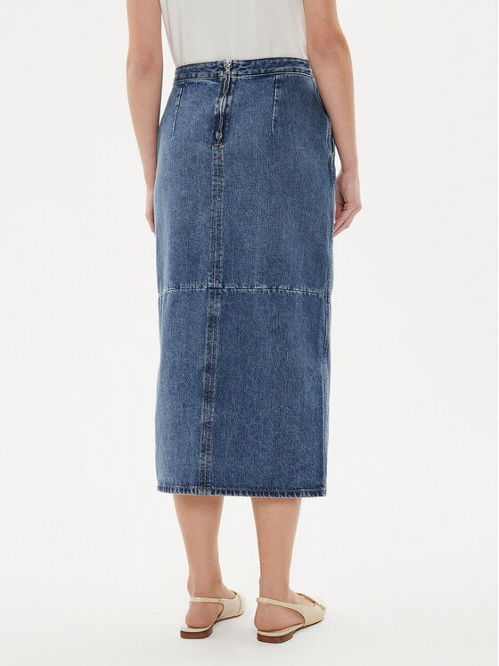 Tommy Hilfiger Tommy Hilfiger Farmer szoknya WW0WW42582 Kék Regular Fit