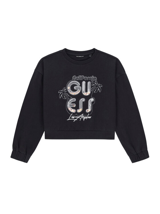 Guess Guess Hanorac J6GQ00 KA6R4 Negru Relaxed Fit
