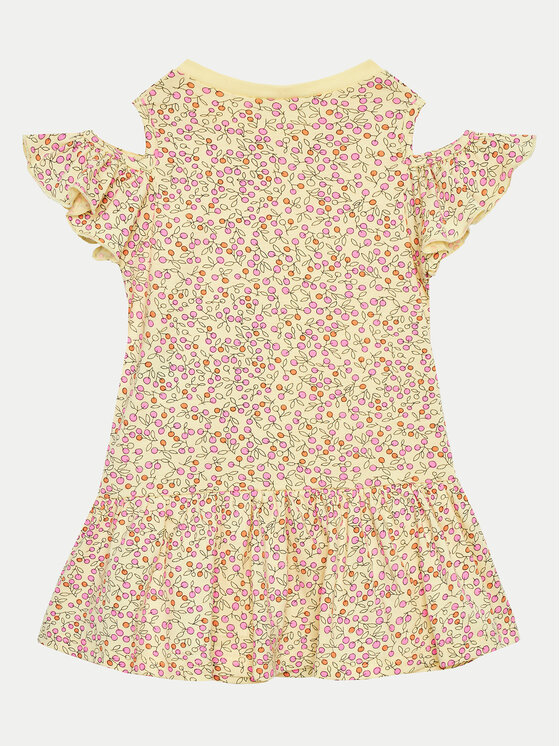 United Colors Of Benetton United Colors Of Benetton Vsakodnevna obleka 3M39GV00U Rumena Regular Fit