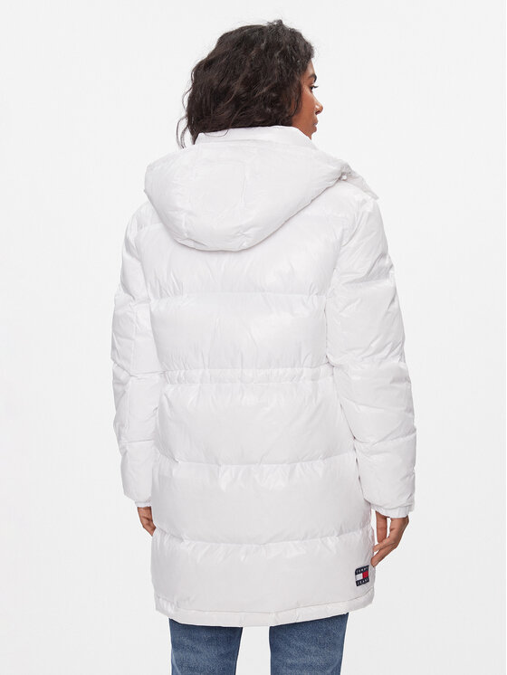 Tommy Jeans Tommy Jeans Pūkinė striukė Alaska DW0DW16573 Balta Regular Fit