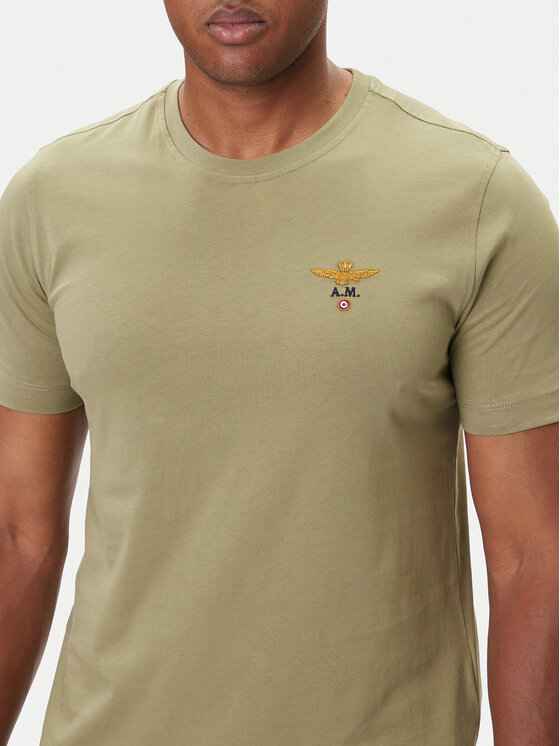 Aeronautica Militare Aeronautica Militare Majica 252TS1580UJ00372 Zelena Regular Fit
