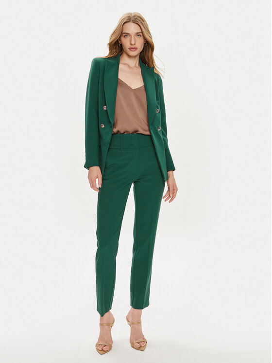 Marciano Guess Marciano Guess Hlače iz tkanine Shelly 3BGB28 7046A Zelena Skinny Fit