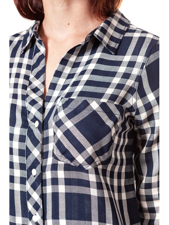 Wrangler Wrangler Camicia FLUID SHIRT Blu scuro Regular Fit