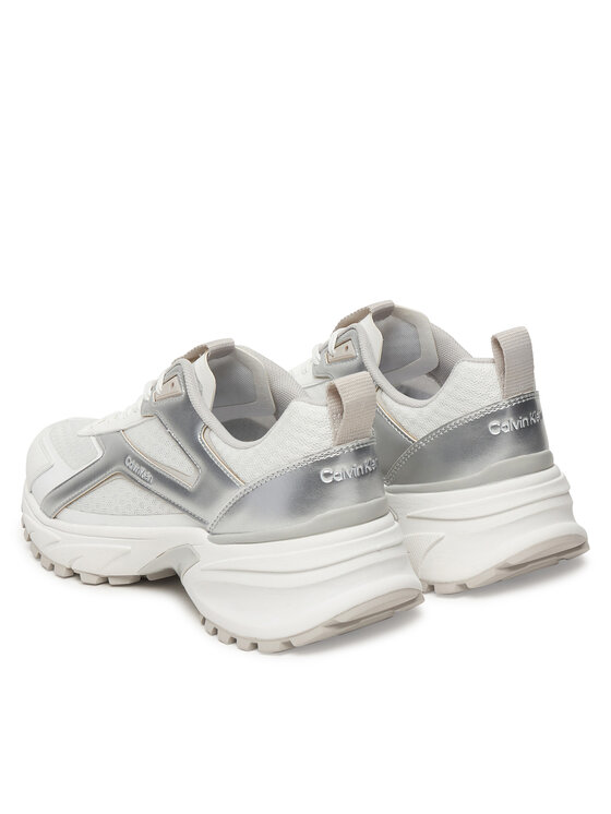 Calvin Klein Calvin Klein Sneakersy Hike Run Ckstripe Mesh Met HW0HW03140 Bílá