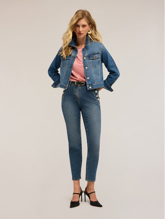 Motivi Motivi Giacca outdoor R578Q101034N034 Blu Baggy Fit