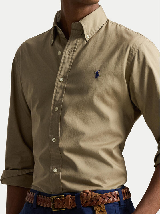 Polo Ralph Lauren Polo Ralph Lauren Cămașă 710B20512001 Bej Custom Fit