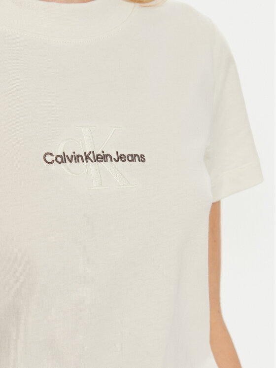 Calvin Klein Jeans Calvin Klein Jeans Футболка J20J223563 Écru Slim Fit