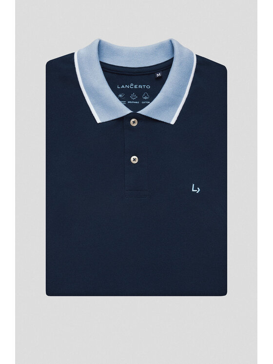 Lancerto Lancerto Polo Borin PO073125000013 Granatowy Regular Fit