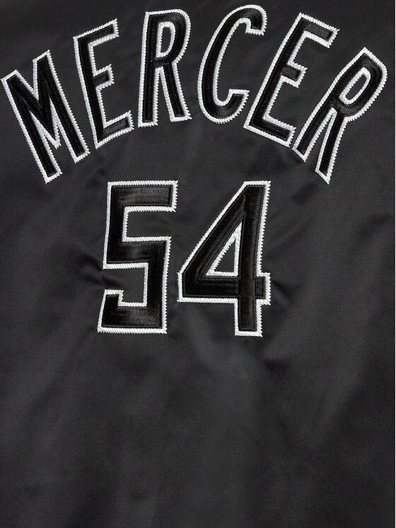 Mercer Amsterdam Mercer Amsterdam Μπόμπερ μπουφάν Unisex Re-Varsity MEAP231010 Μαύρο Regular Fit