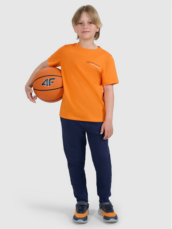 4F 4F T-Shirt URBAN COMMUTER Pomarańczowy Regular Fit