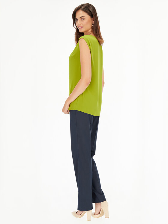 Potis & Verso Potis & Verso Bluzka Federica Zielony Regular Fit