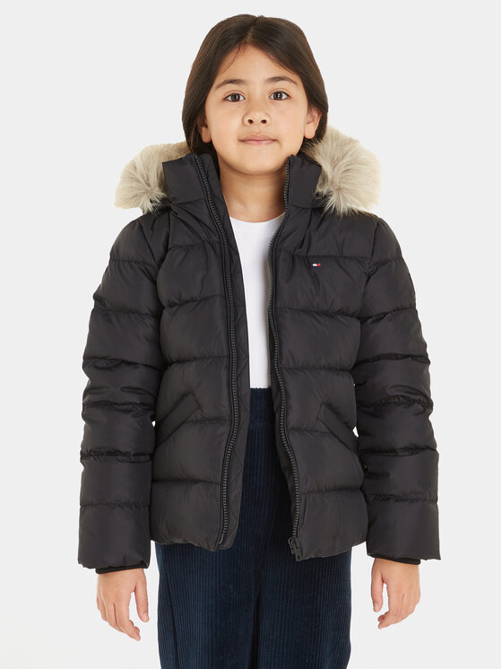 Tommy Hilfiger Tommy Hilfiger Μπουφάν πουπουλένιο Essential KG0KG07399 S Μαύρο Regular Fit