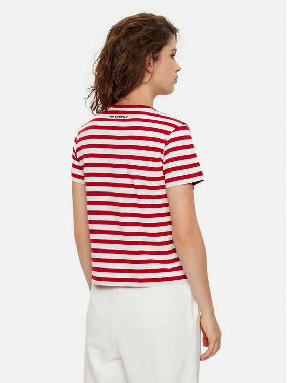 KARL LAGERFELD KARL LAGERFELD T-Shirt A1W17099 Czerwony Regular Fit