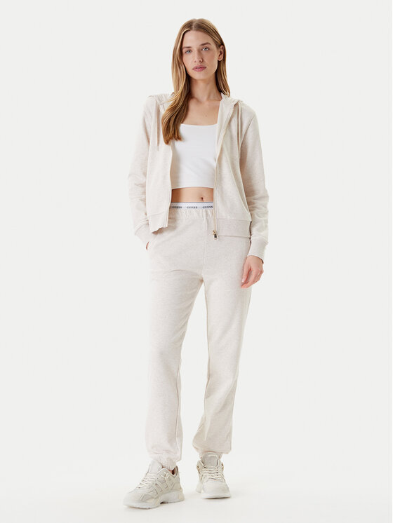 Guess Guess Majica dugih rukava O5RQ01 KCO31 Bež Regular Fit