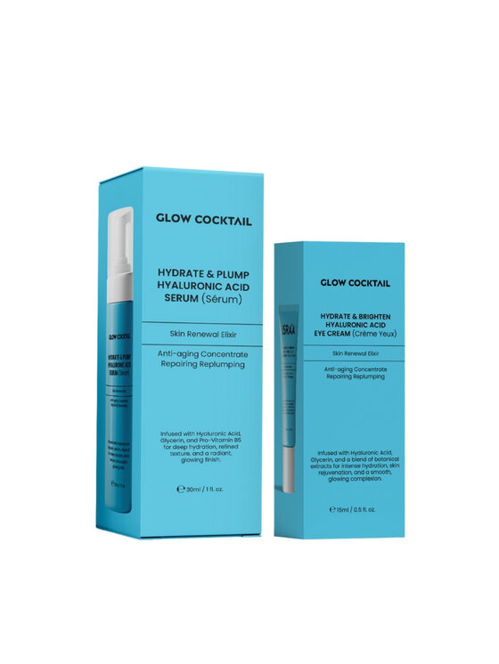 Glow Cocktail Glow Cocktail Serum HA Lift + Krem Pod Oczy Brightening Zestaw do pielęgnacji skóry
