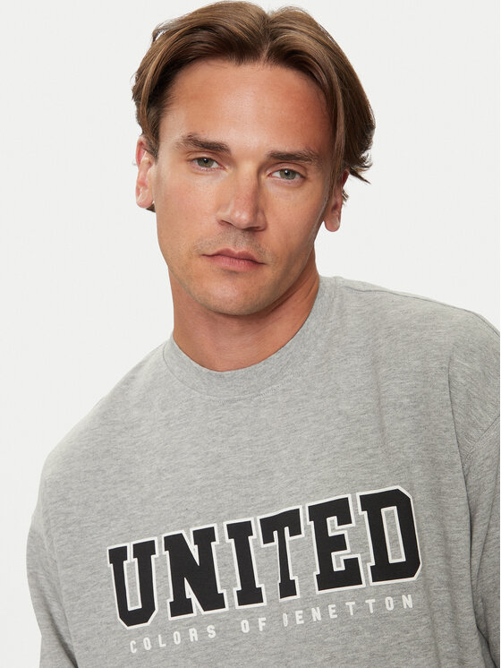 United Colors Of Benetton United Colors Of Benetton Džemperis 342ZU1094 Pilka Regular Fit