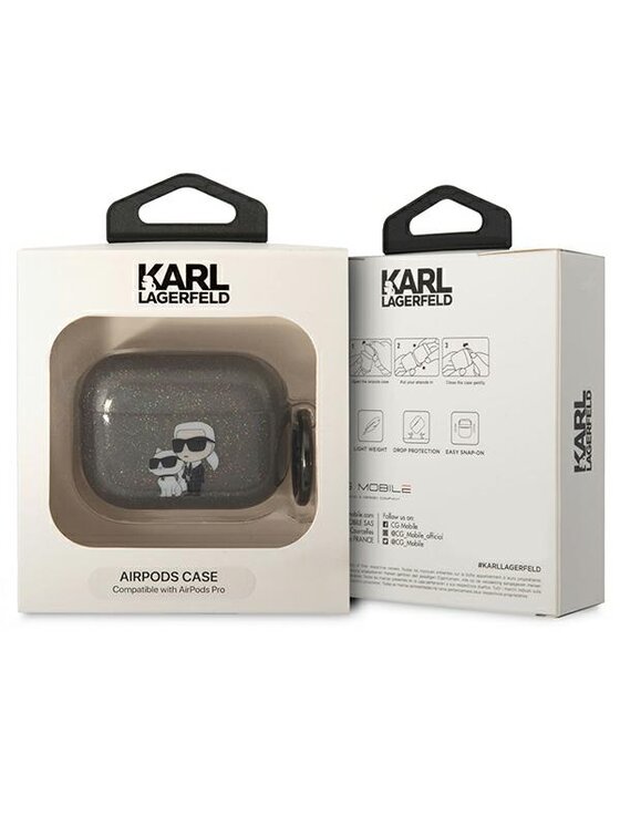 KARL LAGERFELD KARL LAGERFELD Etui na słuchawki AirPods Pro Czarny
