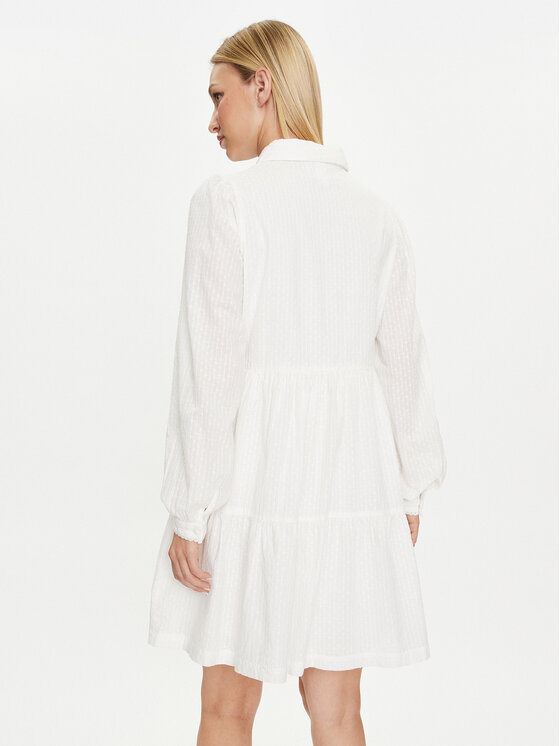 YAS YAS Vestito chemisier Tia 26032815 Bianco Regular Fit