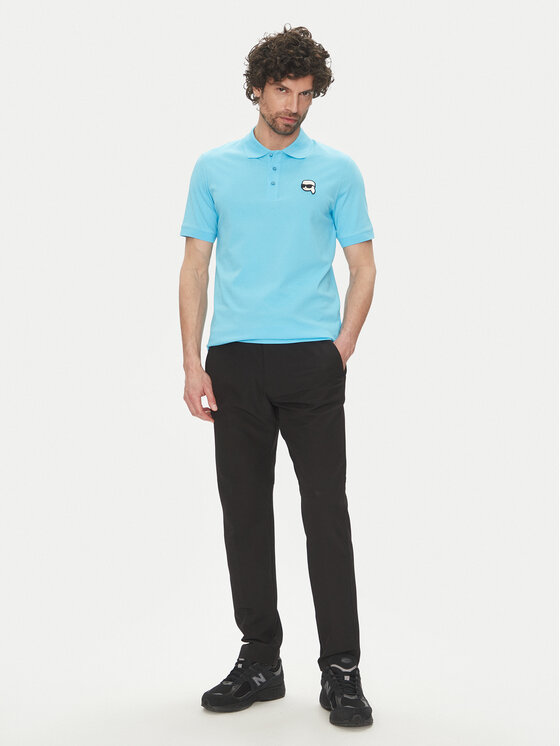 KARL LAGERFELD KARL LAGERFELD Polokošeľa 745710 552224 Modrá Regular Fit
