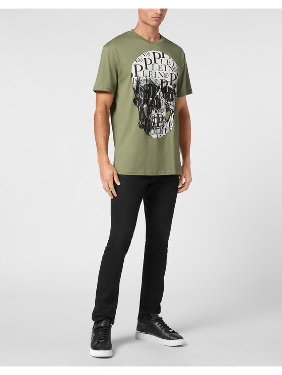 PHILIPP PLEIN PHILIPP PLEIN Tričko 9419 Zelená Regular Fit