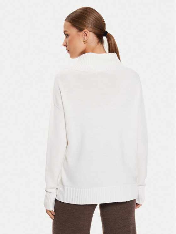 Max Mara Leisure Max Mara Leisure Dolčevita Superbo 2426366148 Bijela Relaxed Fit