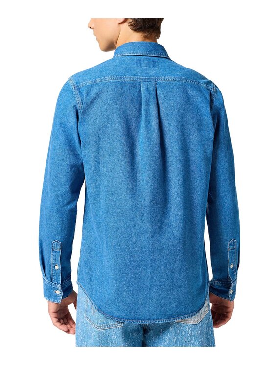 Wrangler Wrangler camicia di jeans 112357191 Blu Regular Fit