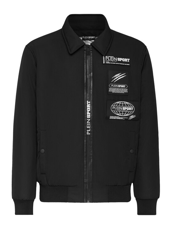 Plein Sport Plein Sport Kurtka bomber 257 Czarny Regular Fit
