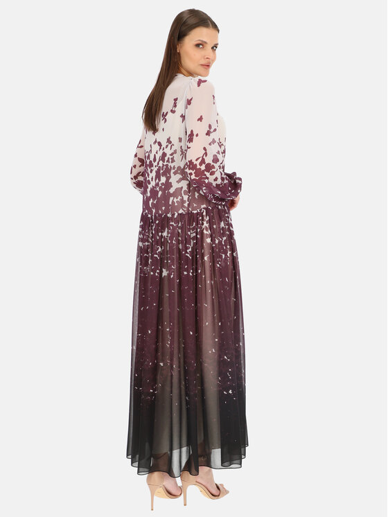 Potis & Verso Potis & Verso Sukienka elegancka Bertina Fioletowy Relaxed Fit