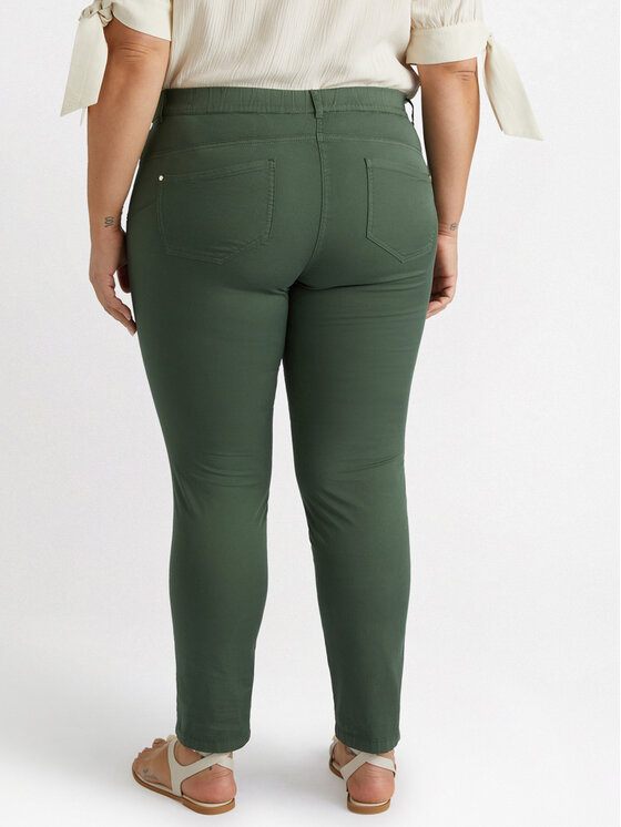 Fiorella Rubino Fiorella Rubino Pantaloni di tessuto P714T004796N015 Verde Skin Fit