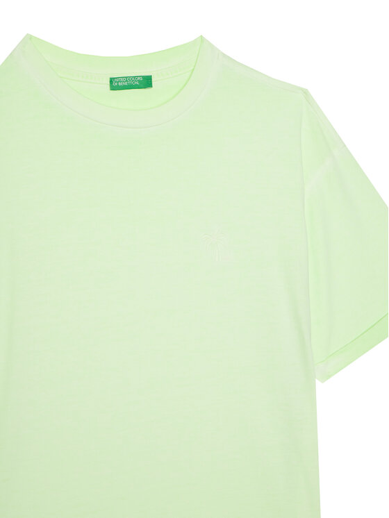 United Colors Of Benetton United Colors Of Benetton T-Shirt 3085C10P9 Zielony Regular Fit