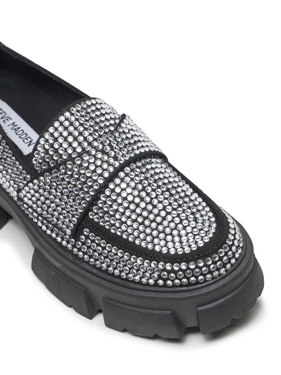Steve Madden Steve Madden Loafersy Trifecta_R SM11003506 Srebrny