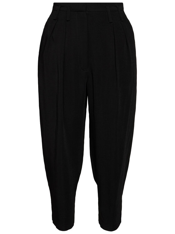 IRO IRO Pantaloni culotte Loving AN050 Nero Relaxed Fit