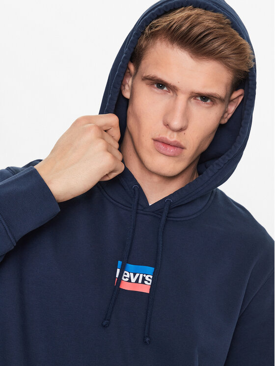 Levi's® Bluza Graphic Mini 38424-0056 Granatowy Standard Fit | Modivo.pl